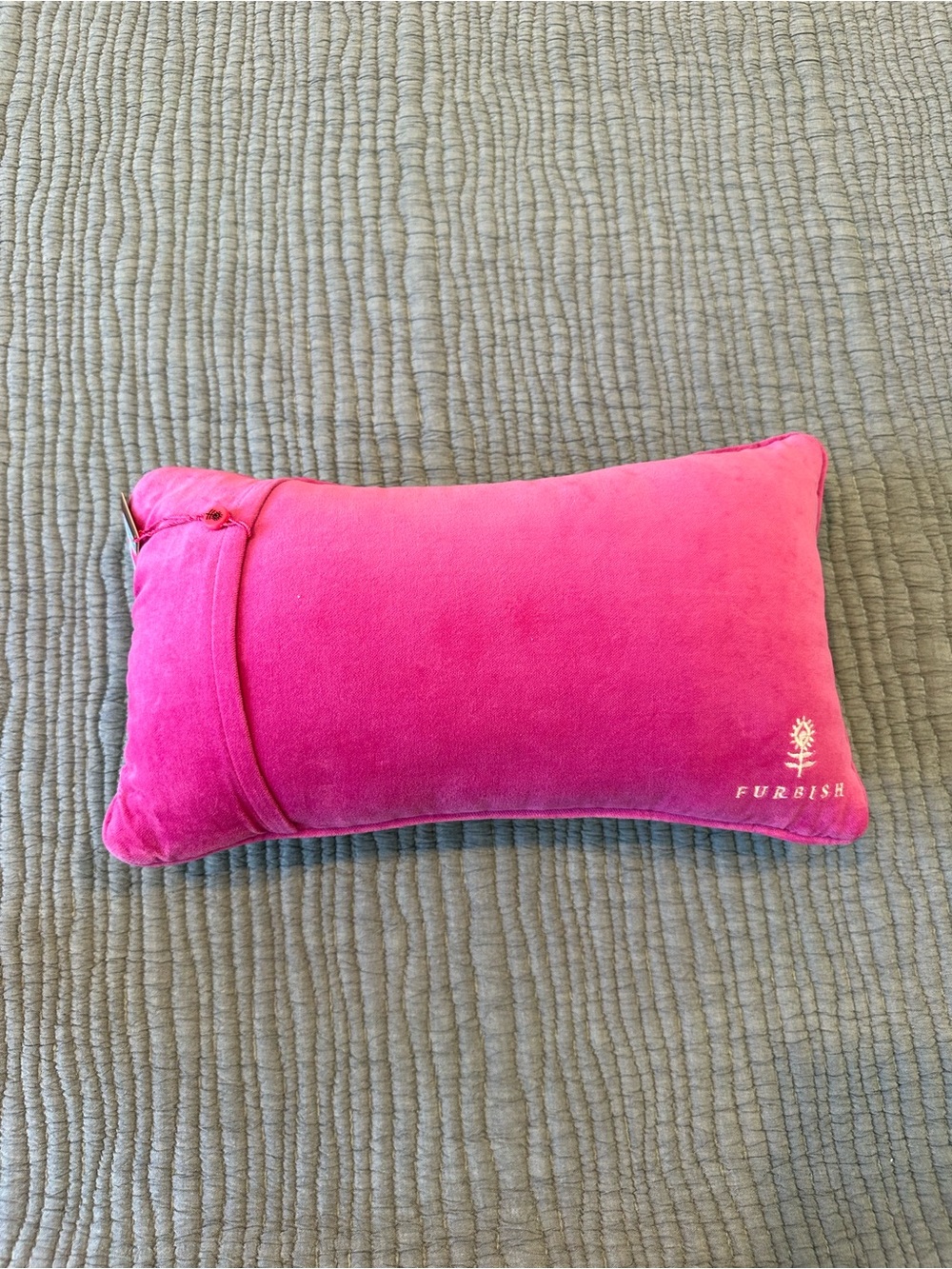 Playful Pink Trim Embroidered Accent Pillow - 'If I agreed with you' - Picture 9 of 9